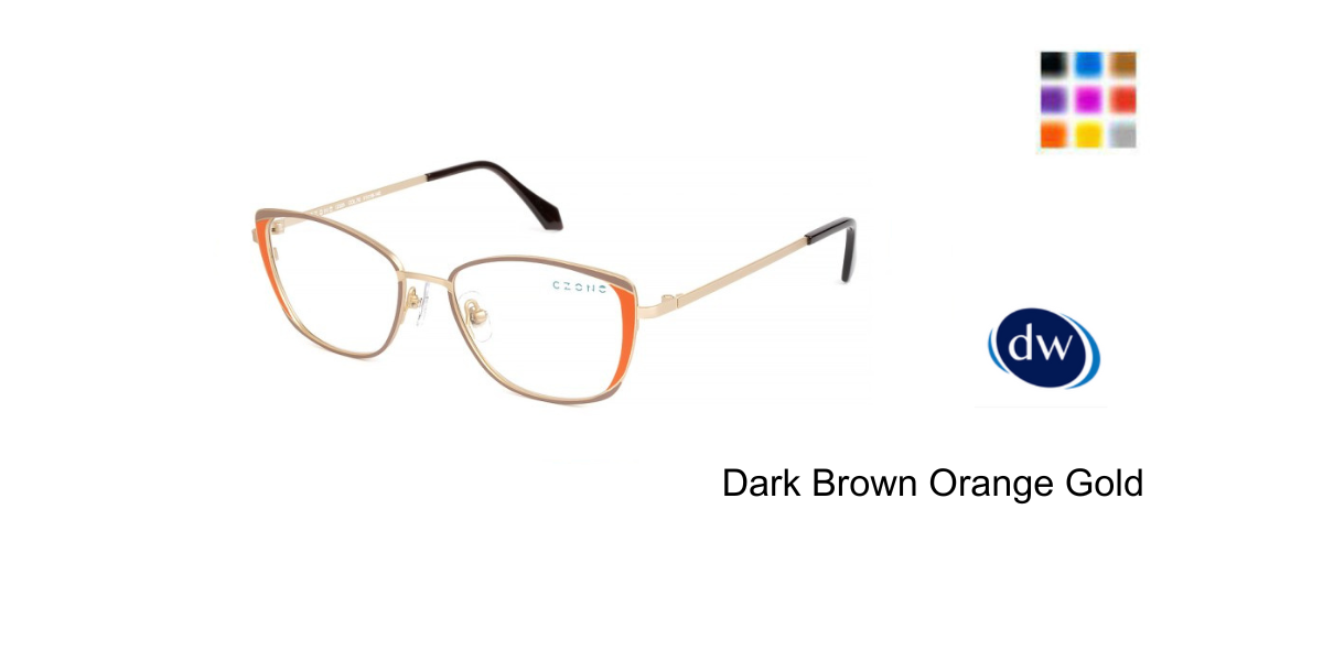Dark Brown Orange Gold