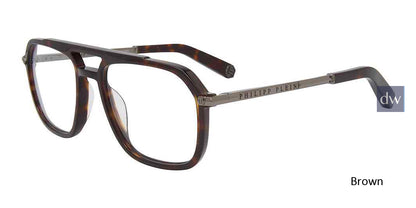 Brown Philipp Plein VPP018M Eyeglasses.