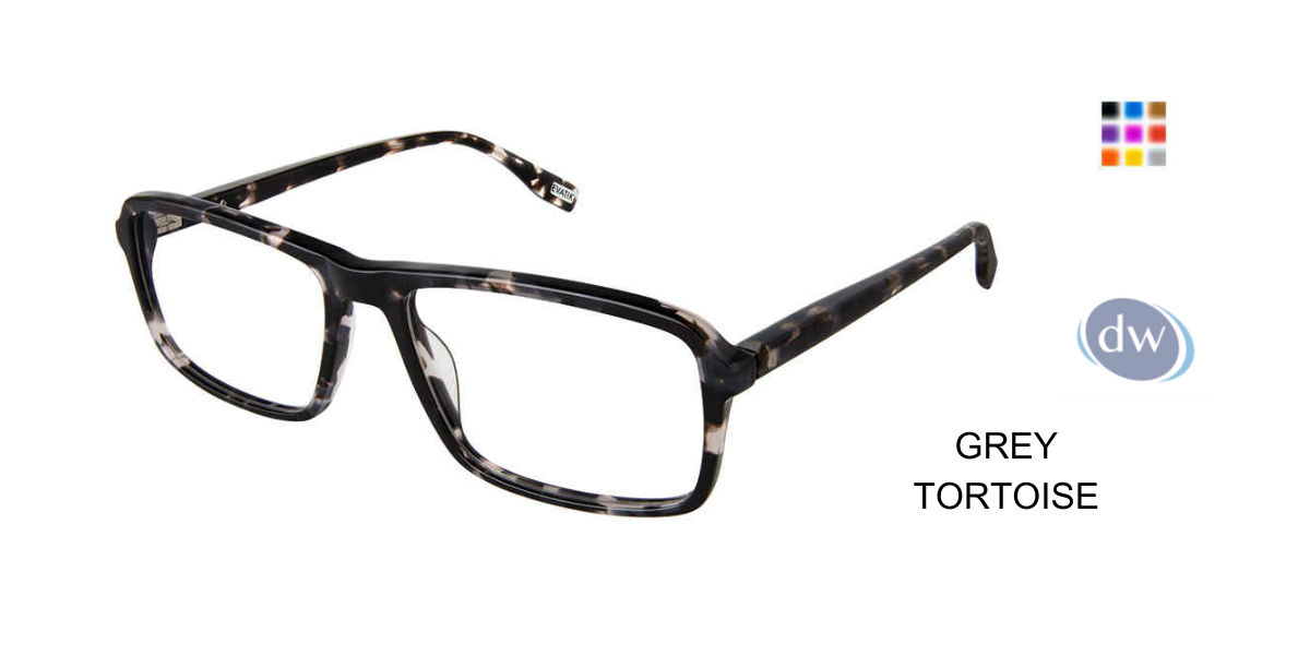 EVATIK E-9258 Eyeglasses Grey Tortoise