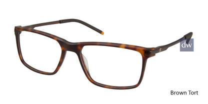Brown Tort c03 Champion 4009 Extended Size Eyeglasses.