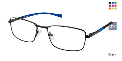 Black c02 Champion 4011 Extended Size Eyeglasses.