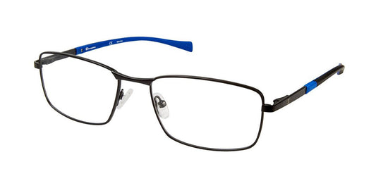 Black c02 Champion 4011 Extended Size Eyeglasses.