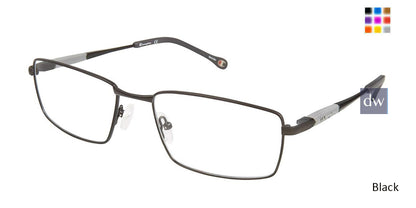Black c02 Champion 4013 Extended Size Eyeglasses.
