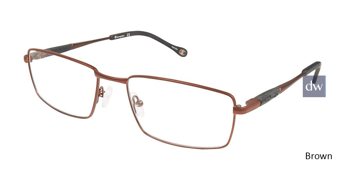 Brown c03 Champion 4013 Extended Size Eyeglasses.