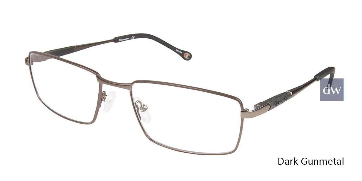 Dark Gunmetal c01 Champion 4013 Extended Size Eyeglasses.