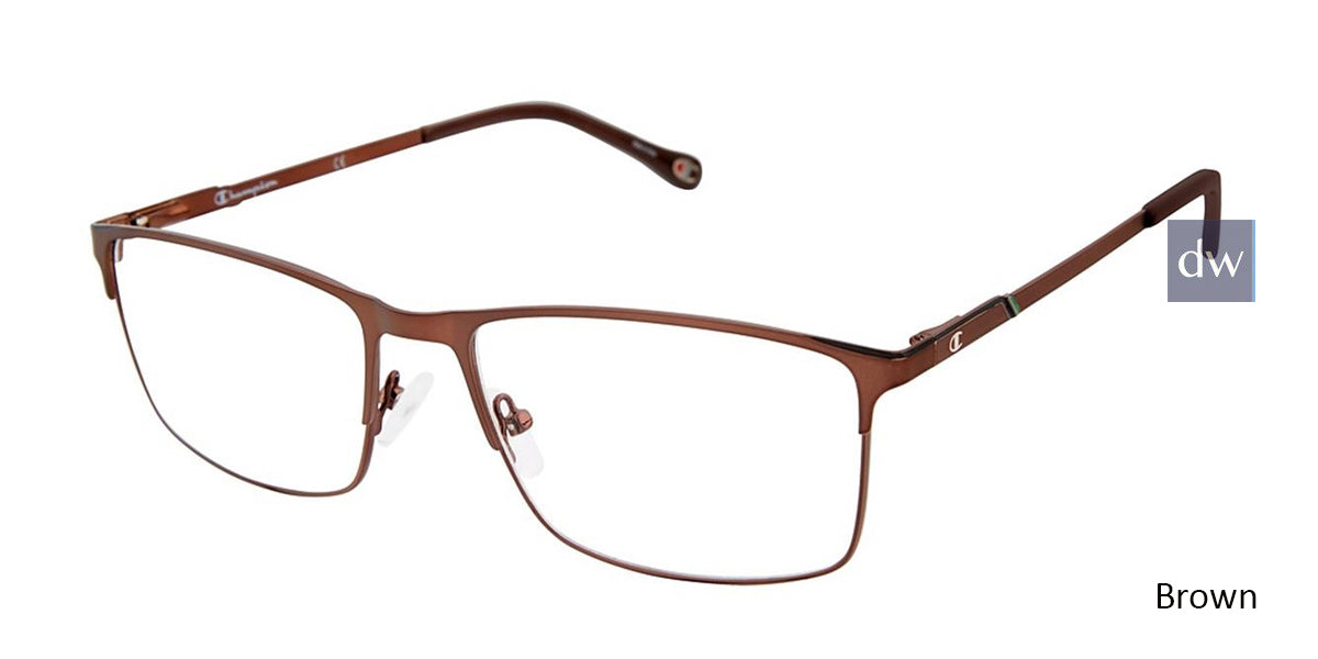 Brown c02 Champion 4015 Extended Size Eyeglasses.