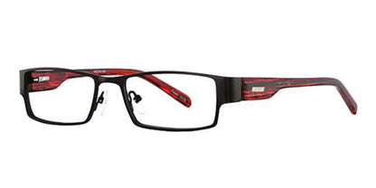 Black/Red K12 4056 Eyeglasses - Teenager