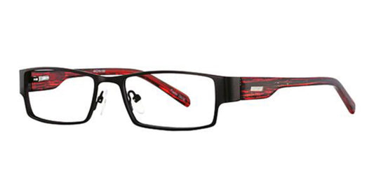 Black/Red K12 4056 Eyeglasses - Teenager
