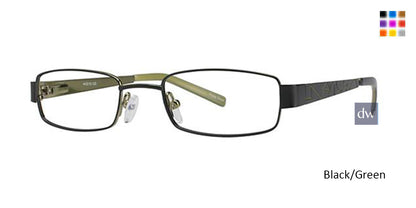 Black/Green K12 4057 Eyeglasses