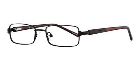 Black/Red  K12 4058 Eyeglasses