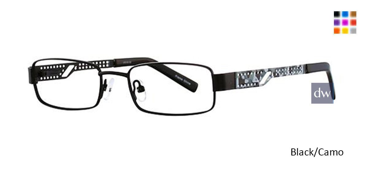 Black/Camo K12 4062 Eyeglasses
