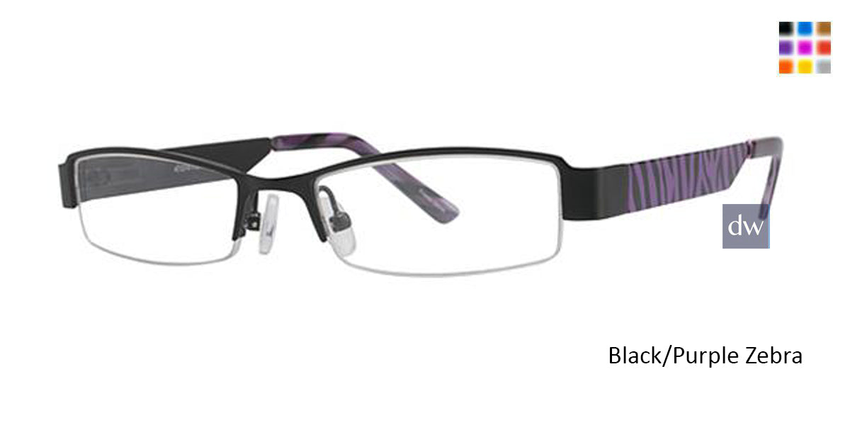 Black/Purple Zebra K12 4064 Eyeglasses