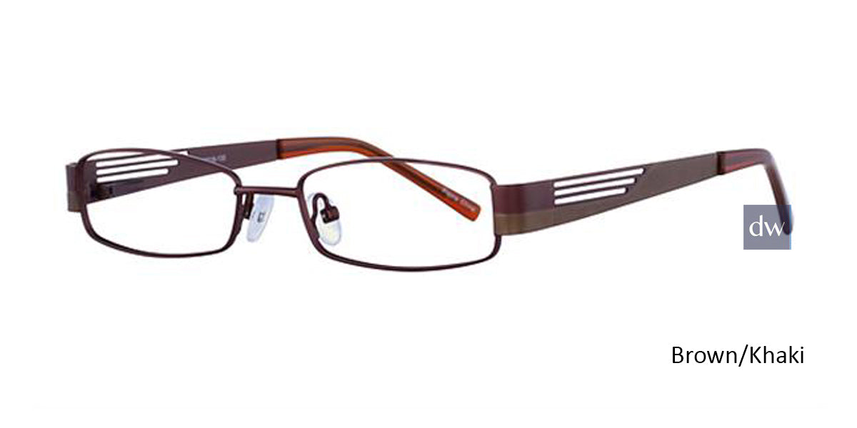 Brown/Khaki K12 4065 Eyeglasses - Teenager