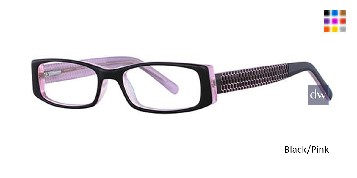 Black/Pink K12 4069 Eyeglasses