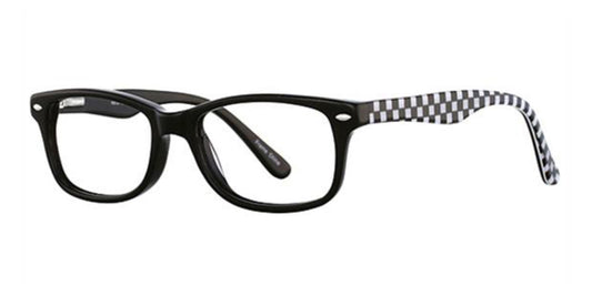 Black/Checker K12 4081 Eyeglasses