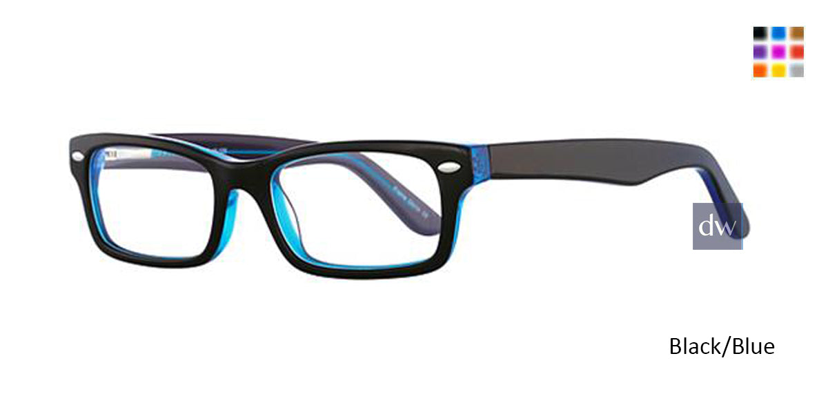 Black/Blue K12 4084 Eyeglasses