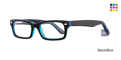 Black/Blue K12 4084 Eyeglasses
