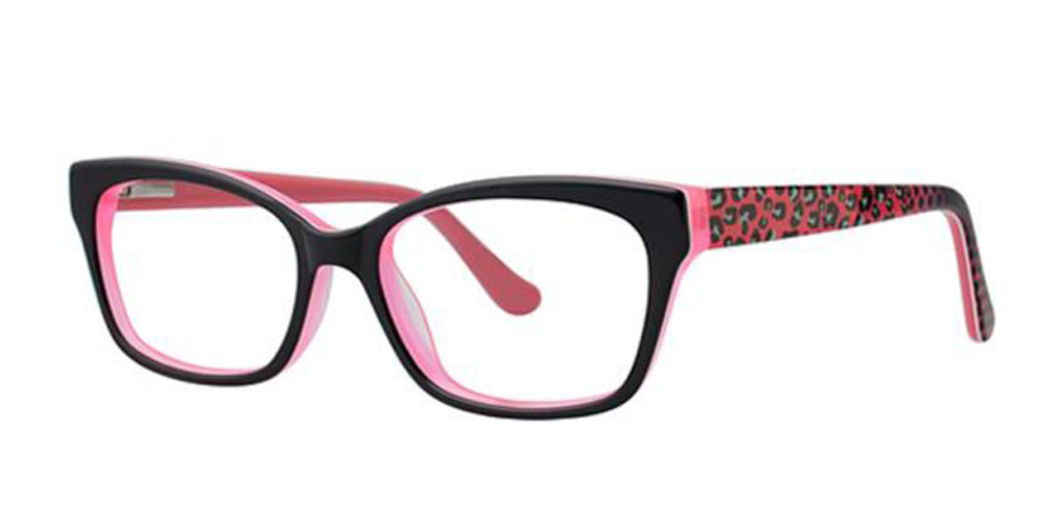 Black/Pink Cat K12 4090 Eyeglasses