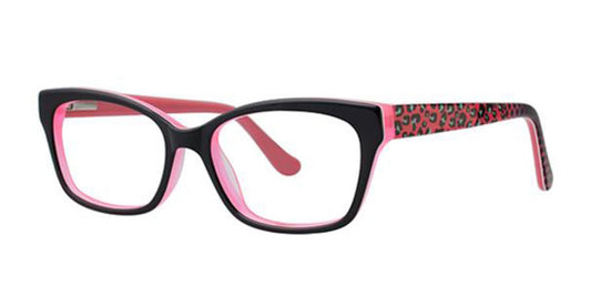 Black/Pink Cat K12 4090 Eyeglasses