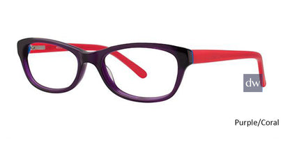 Purple/Coral K12 4092 Eyeglasses - Teenager