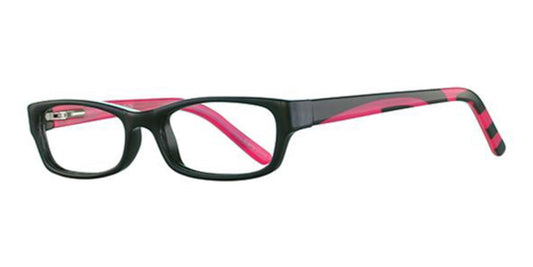 Black/Hot Pink K12 4094 Eyeglasses - Teenager