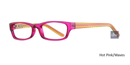 Hot Pink/Waves K12 4094 Eyeglasses - Teenager