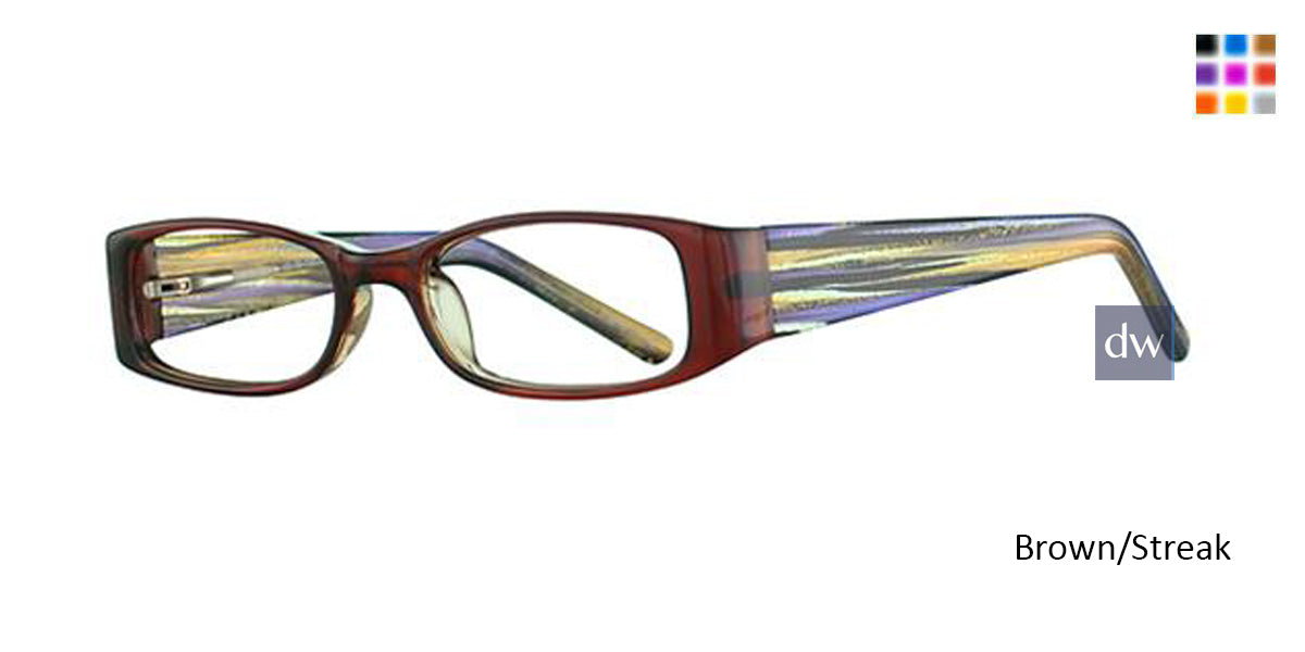 Brown/Streak K12 4095 Eyeglasses - Teenager