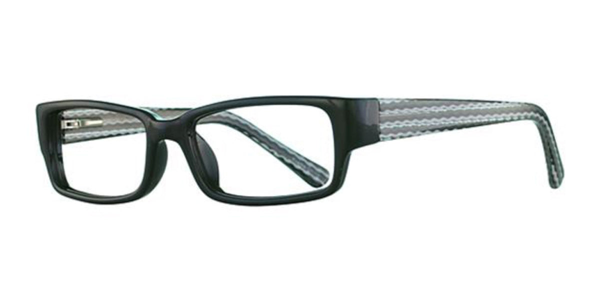 Black/Wave K12 4096 Eyeglasses - Teenager