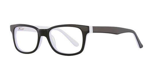 Black/White K12 4100 Eyeglasses - Teenager