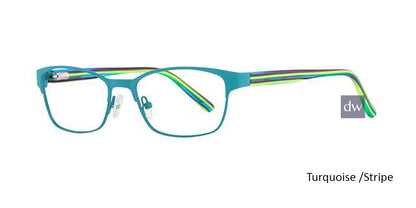 Turquoise /Stripe K12 4102 Eyeglasses