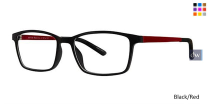 Black/Red K12 4106 Eyeglasses