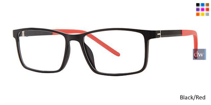 Black/Red K12 4112 Eyeglasses