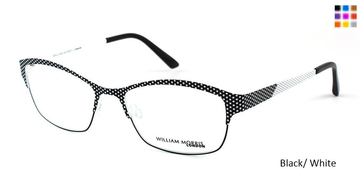 Black/White William Morris London WM4131 Eyeglasses.