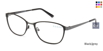 Black/Grey C-Zone L4131 Eyeglasses.