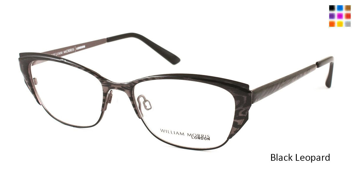 Black Leopard William Morris London WM4141 Eyeglasses.