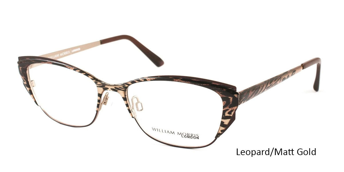 Leopard/Matt Gold William Morris London WM4141 Eyeglasses.
