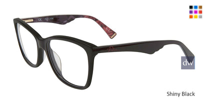 Shiny Black Police VPL415 Eyeglasses.