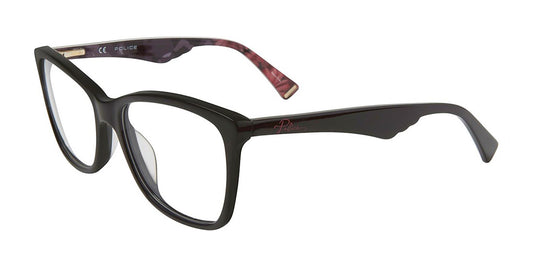 Shiny Black Police VPL415 Eyeglasses.