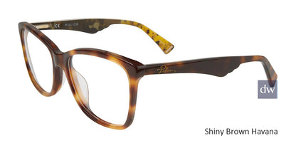 Shiny Brown Havana Police VPL415 Eyeglasses.