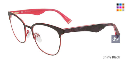 Shiny Black Police VPL417 Eyeglasses.