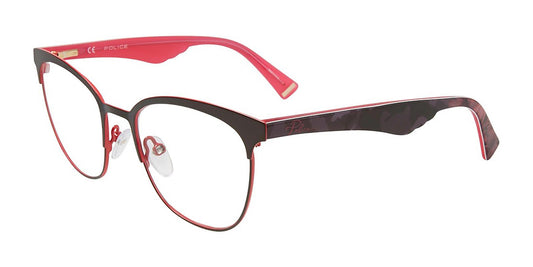 Shiny Black Police VPL417 Eyeglasses.