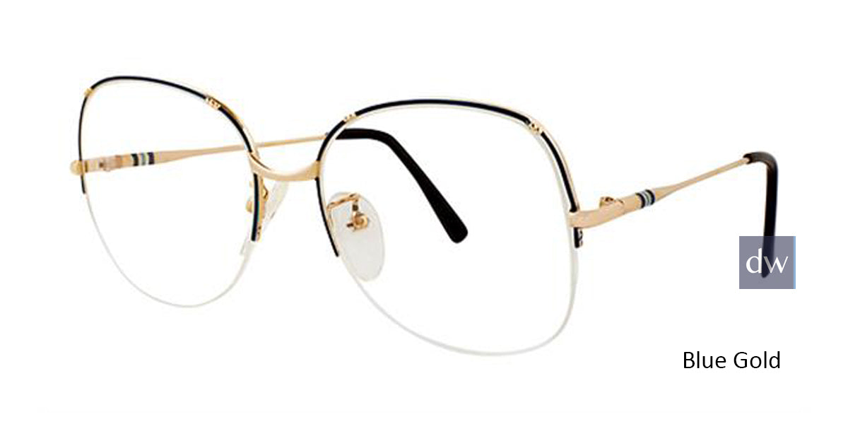 Blue/Gold Elan 42 Eyeglasses.