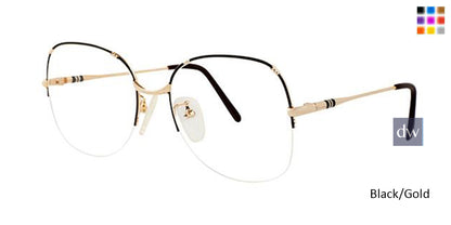 Black/Gold Elan 42 Eyeglasses.