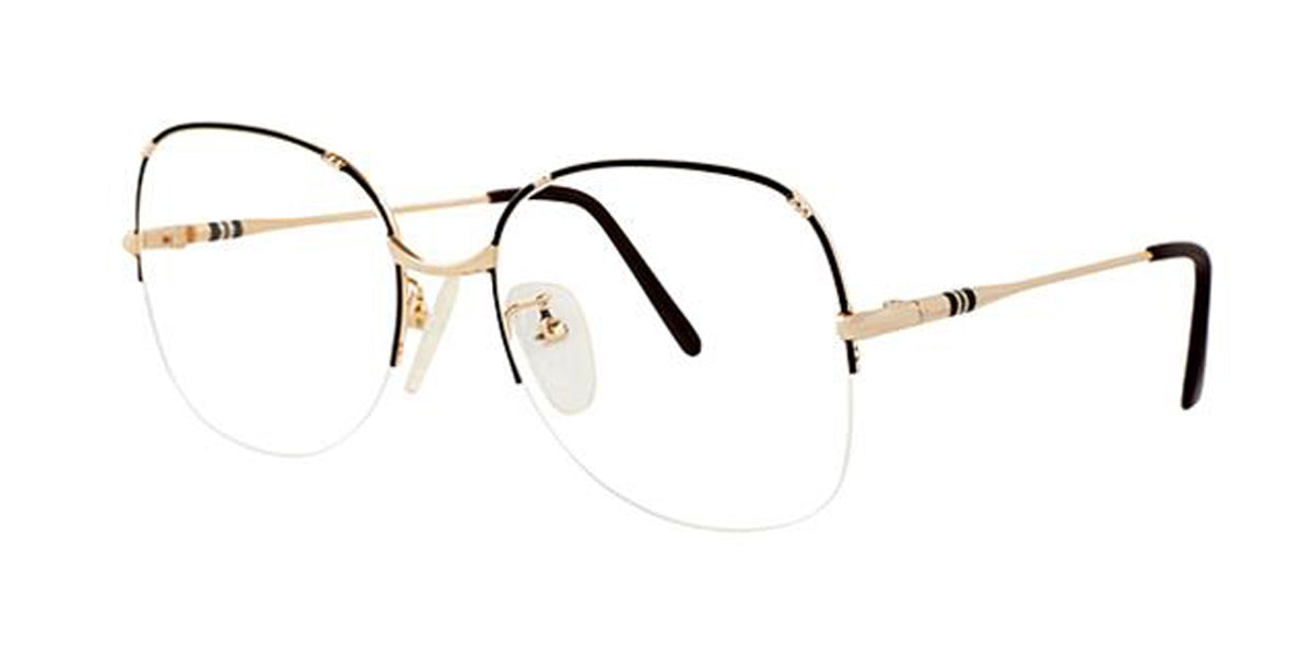 Black/Gold Elan 42 Eyeglasses.