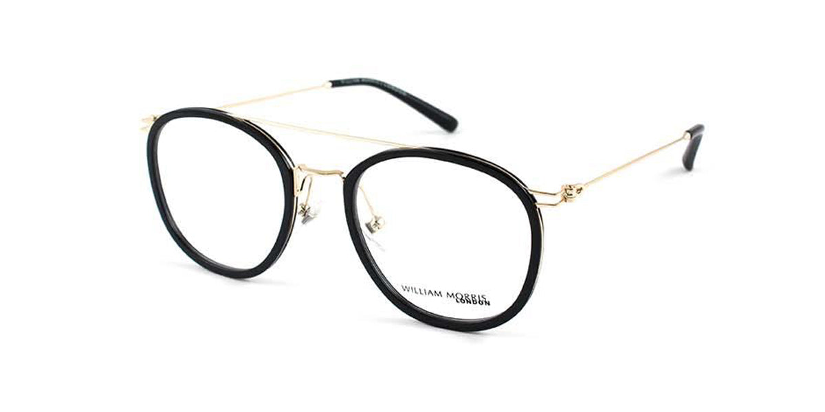 Black/Gold William Morris London WM50072 Eyeglasses.