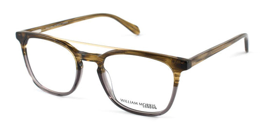 Green Grey Crystal William Morris London WM50082 Eyeglasses.