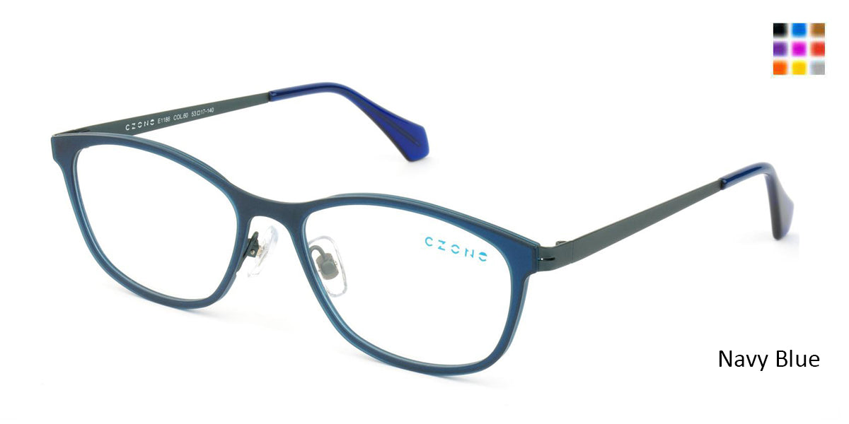 Navy Blue C-Zone E1186 Eyeglasses.