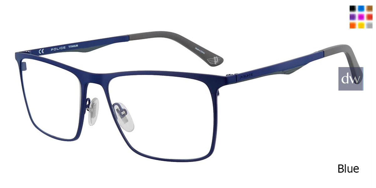 Blue Police VPL685 Eyeglasses.