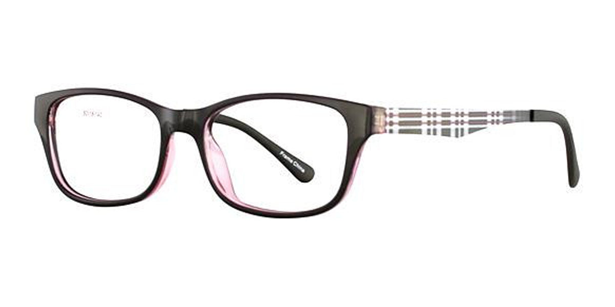 Black/Pink K12 4602 Eyeglasses.