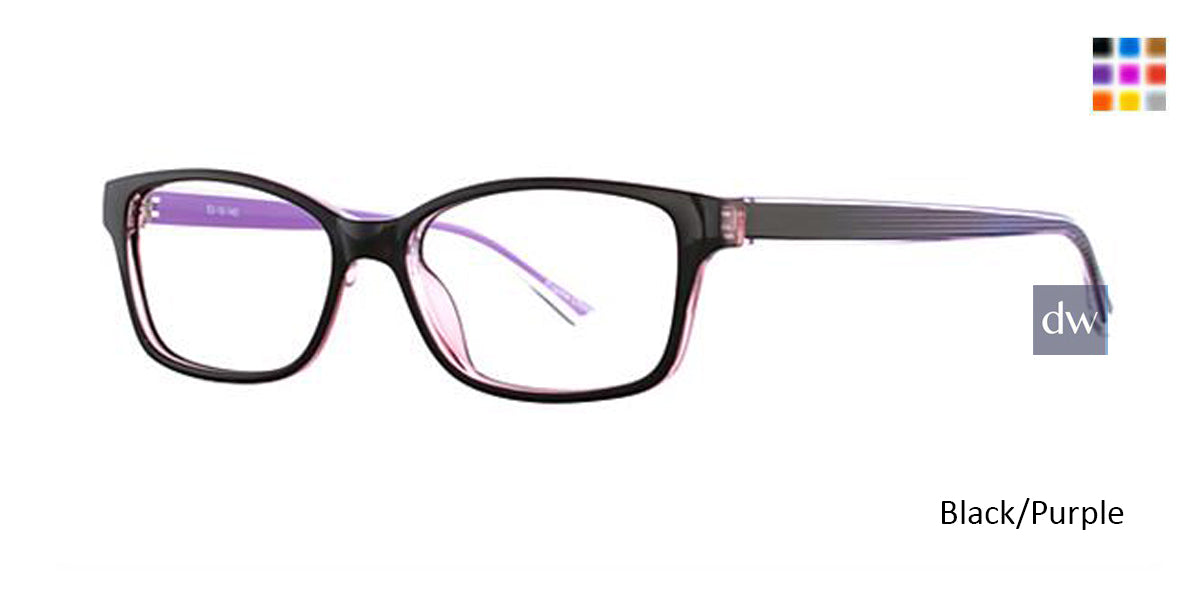 Black/Purple K12 4604 Eyeglasses.